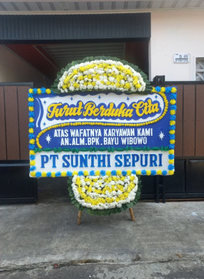 Papan Bunga Duka di Kebon Lega