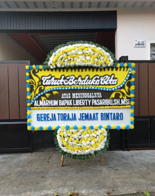 Papan Bunga Duka di Kebon Lega