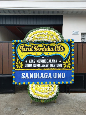 Papan Bunga Duka di Kebon Lega